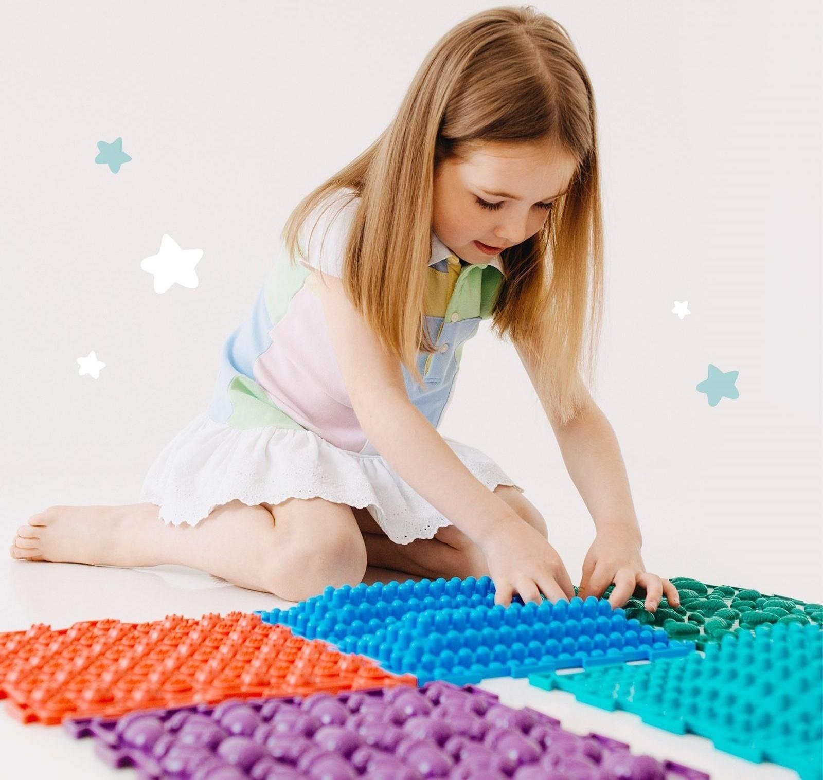 Модульный массажный коврик ОРТОДОН, набор №11 «Айсберг»