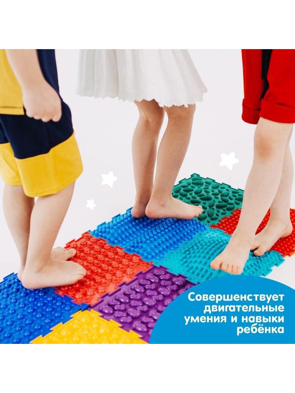 Модульный массажный коврик ОРТОДОН «Льдинка», цвет МИКС