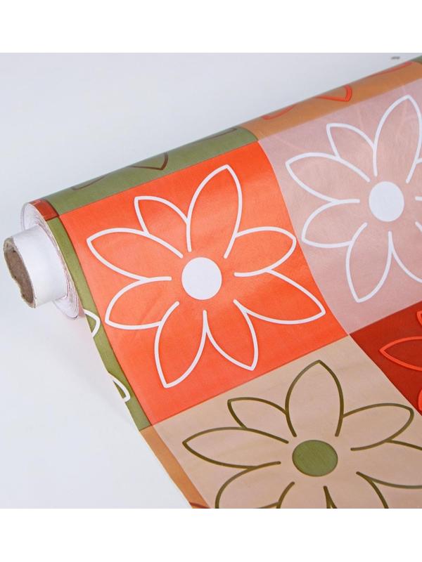 Клеёнка столовая на нетканой основе Доляна «Настроение», ширина 137 см, рулон 20 м