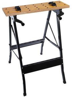 Верстак-тиски ТУНДРА, складной, 560 х 620 х 755 мм, профиль 20 х 20 мм, нагрузка до 100 кг