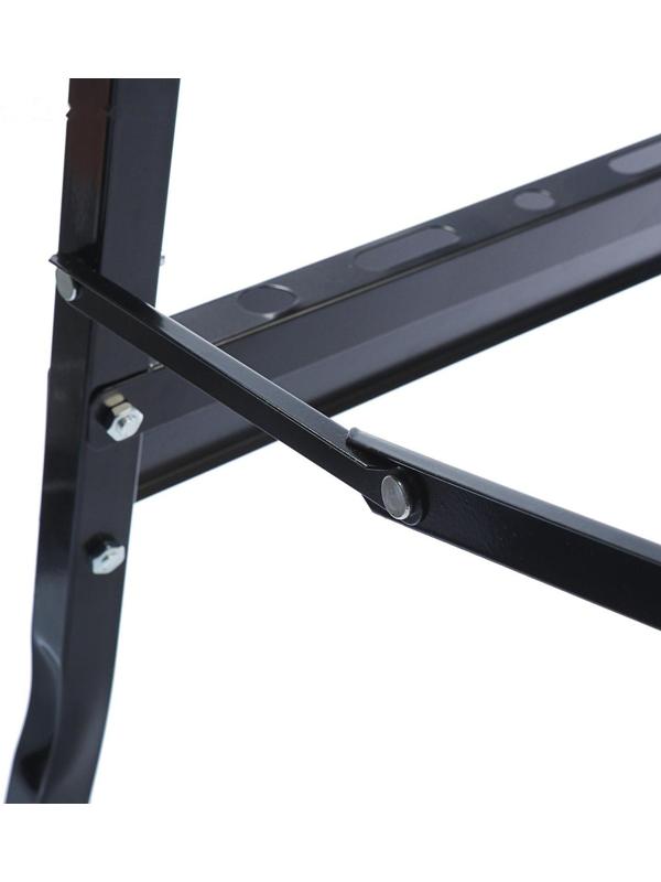 Верстак-тиски ТУНДРА, складной, 560 х 620 х 755 мм, профиль 20 х 20 мм, нагрузка до 100 кг