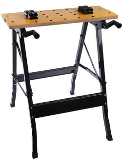 Верстак-тиски ТУНДРА, складной, 605 х 635 х 780 мм, профиль 25 х 25 мм, нагрузка до 100 кг