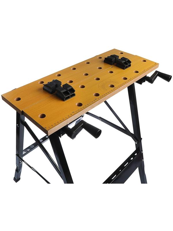 Верстак-тиски ТУНДРА, складной, 605 х 635 х 780 мм, профиль 25 х 25 мм, нагрузка до 100 кг