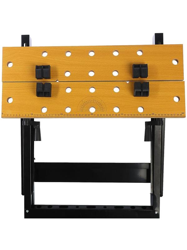 Верстак-тиски ТУНДРА, складной, 605 х 635 х 780 мм, профиль 25 х 25 мм, нагрузка до 100 кг