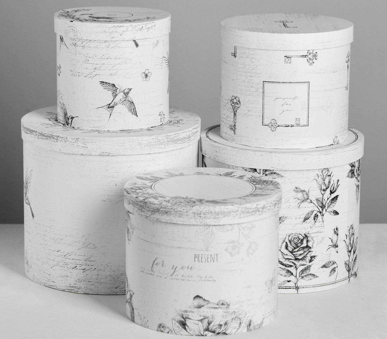 Набор подарочных коробок  5 в 1 «Шебби», 13 × 14‒19.5 × 22 см