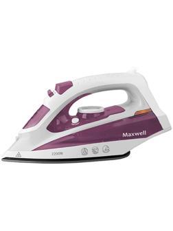 Утюг Maxwell MW-3058 VT, 2200 Вт, керамическая подошва, бело-фиолетовый