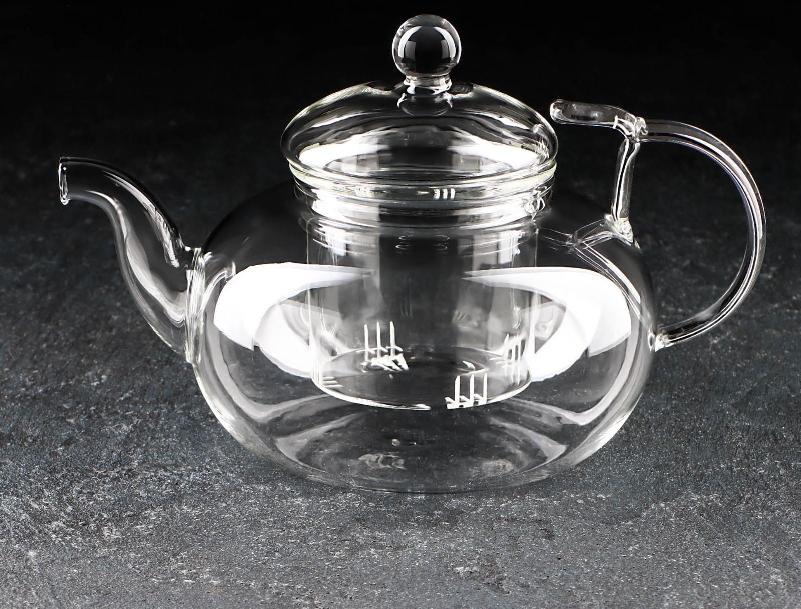 Чайник стеклянный заварочный «Горгона», 800 мл, стеклянное сито