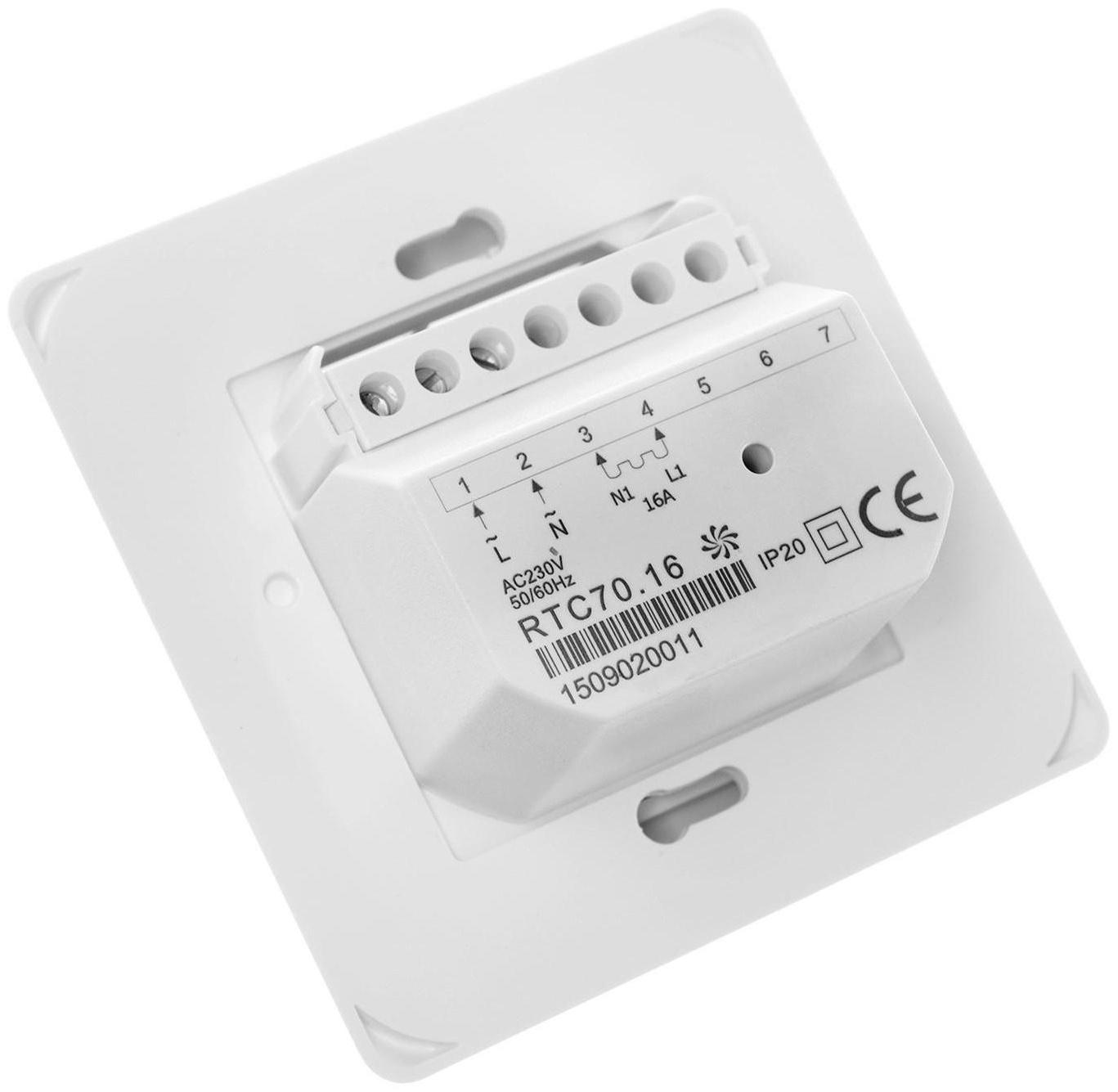 Терморегулятор RTC 70.16, механический, 16 А, 3500 Вт, датчик воздуха