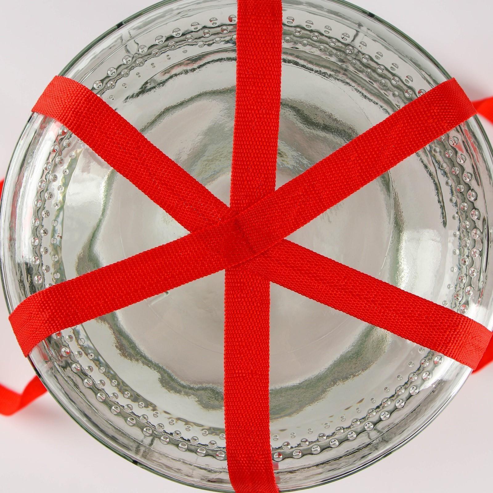 Банка стеклянная с гидрозатвором GL-70, 9 л, цвет красный