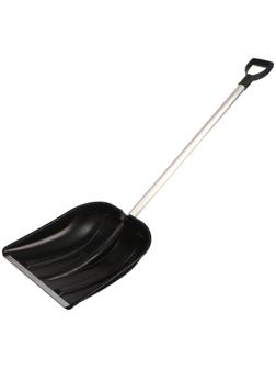 Лопата снеговая, ковш 410 × 418 мм, с оцинкованной планкой, алюминиевый черенок, тулейка 32 мм