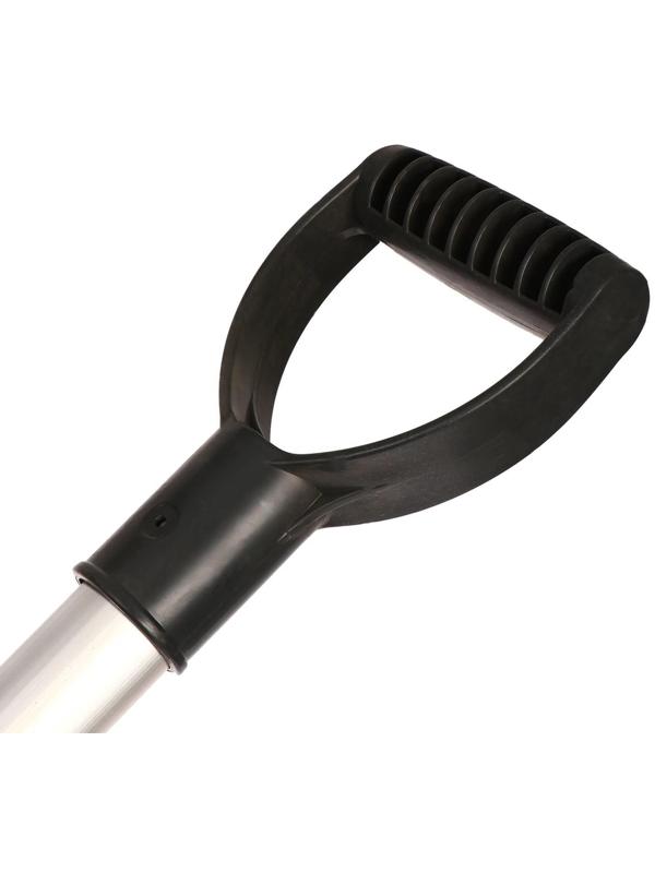 Лопата снеговая, ковш 410 × 418 мм, с оцинкованной планкой, алюминиевый черенок, тулейка 32 мм