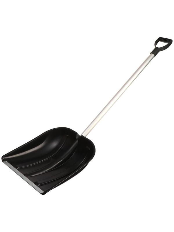 Лопата снеговая, ковш 410 × 418 мм, с оцинкованной планкой, алюминиевый черенок, тулейка 32 мм