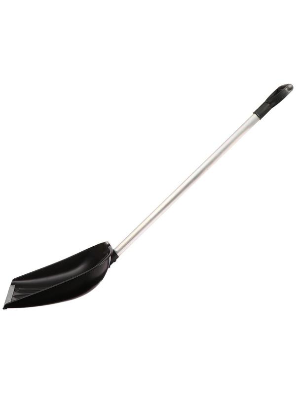 Лопата снеговая, ковш 410 × 418 мм, с оцинкованной планкой, алюминиевый черенок, тулейка 32 мм