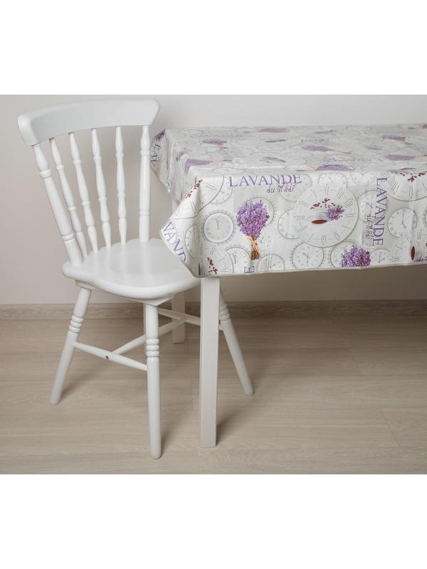 Скатерть на нетканой основе многоразовая с бейкой «Лаванда», 135×110 см, цвет серый