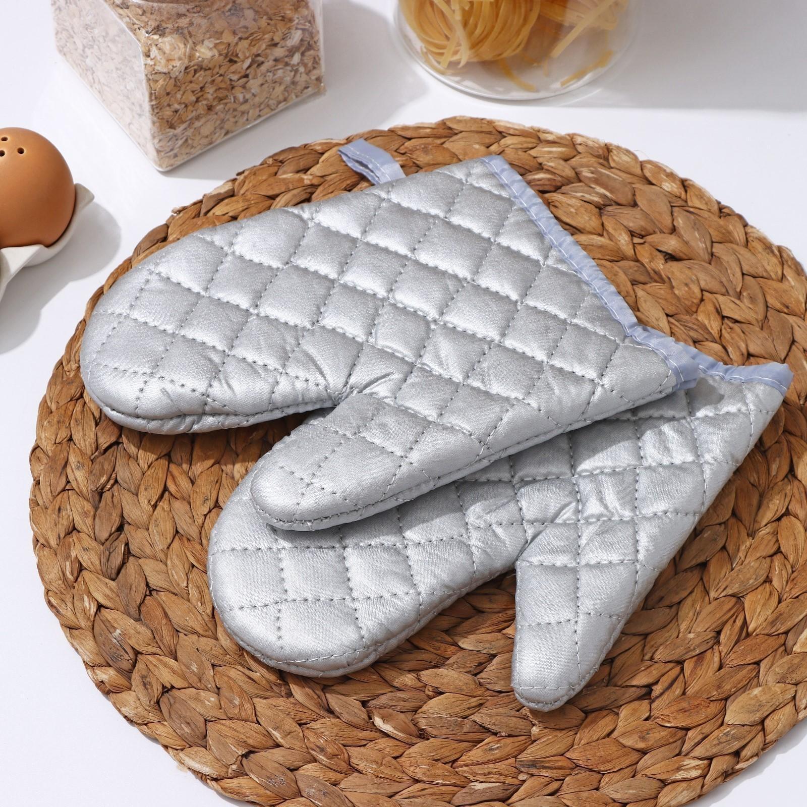 Набор прихваток «Профи», 2 шт, 29,5×15 см, цвет серый