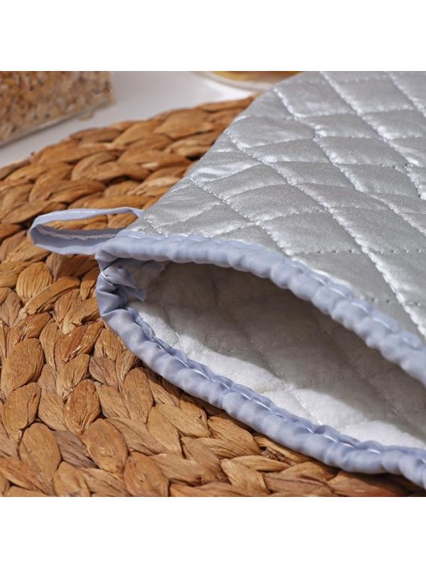 Набор прихваток «Профи», 2 шт, 29,5×15 см, цвет серый