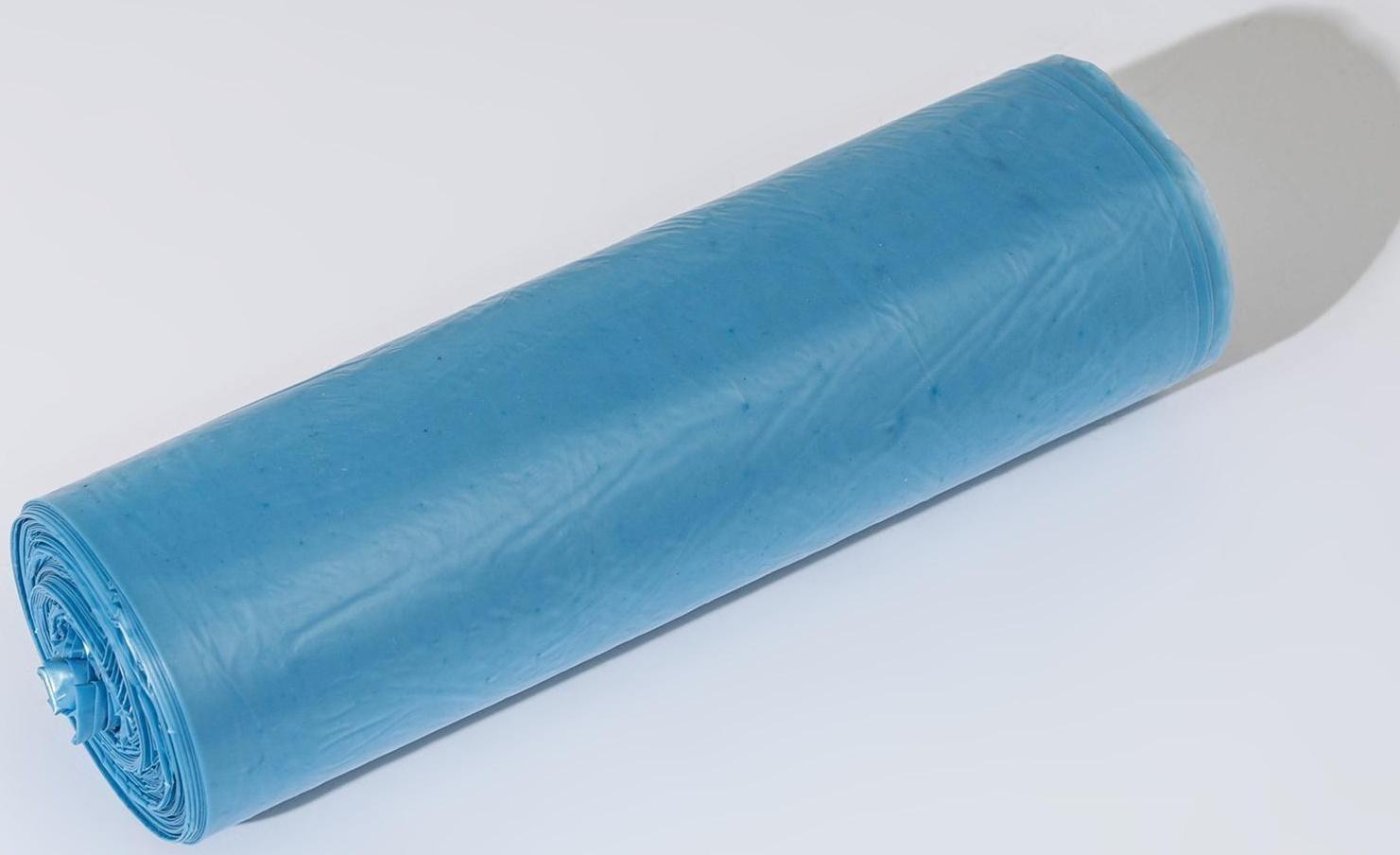 Мешки для мусора Доляна «Люкс», 120 л, 70×110 см, 20 мкм, ПНД, 10 шт, цвет синий