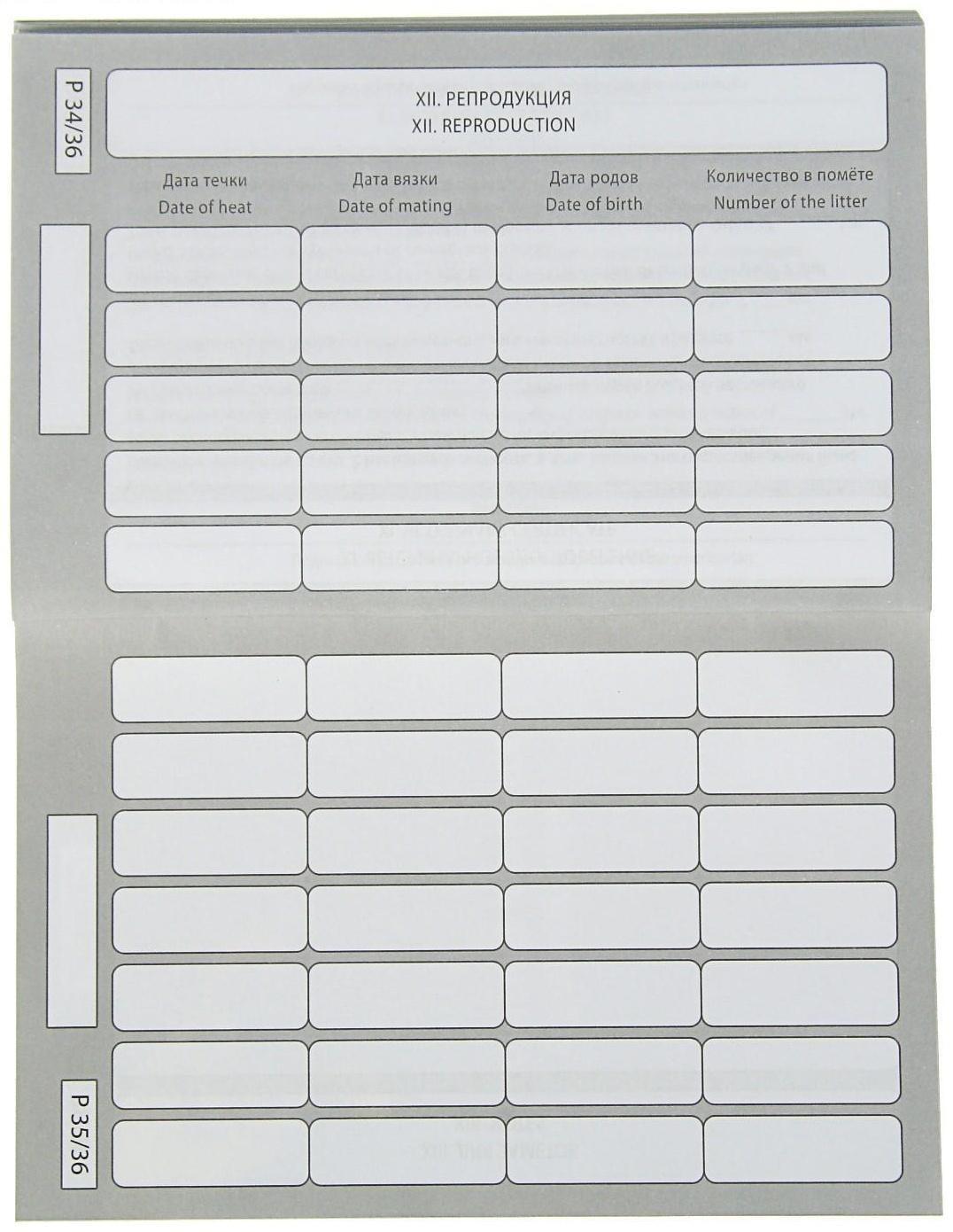 Ветеринарный паспорт международный 