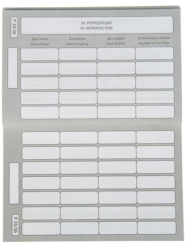 Ветеринарный паспорт международный 