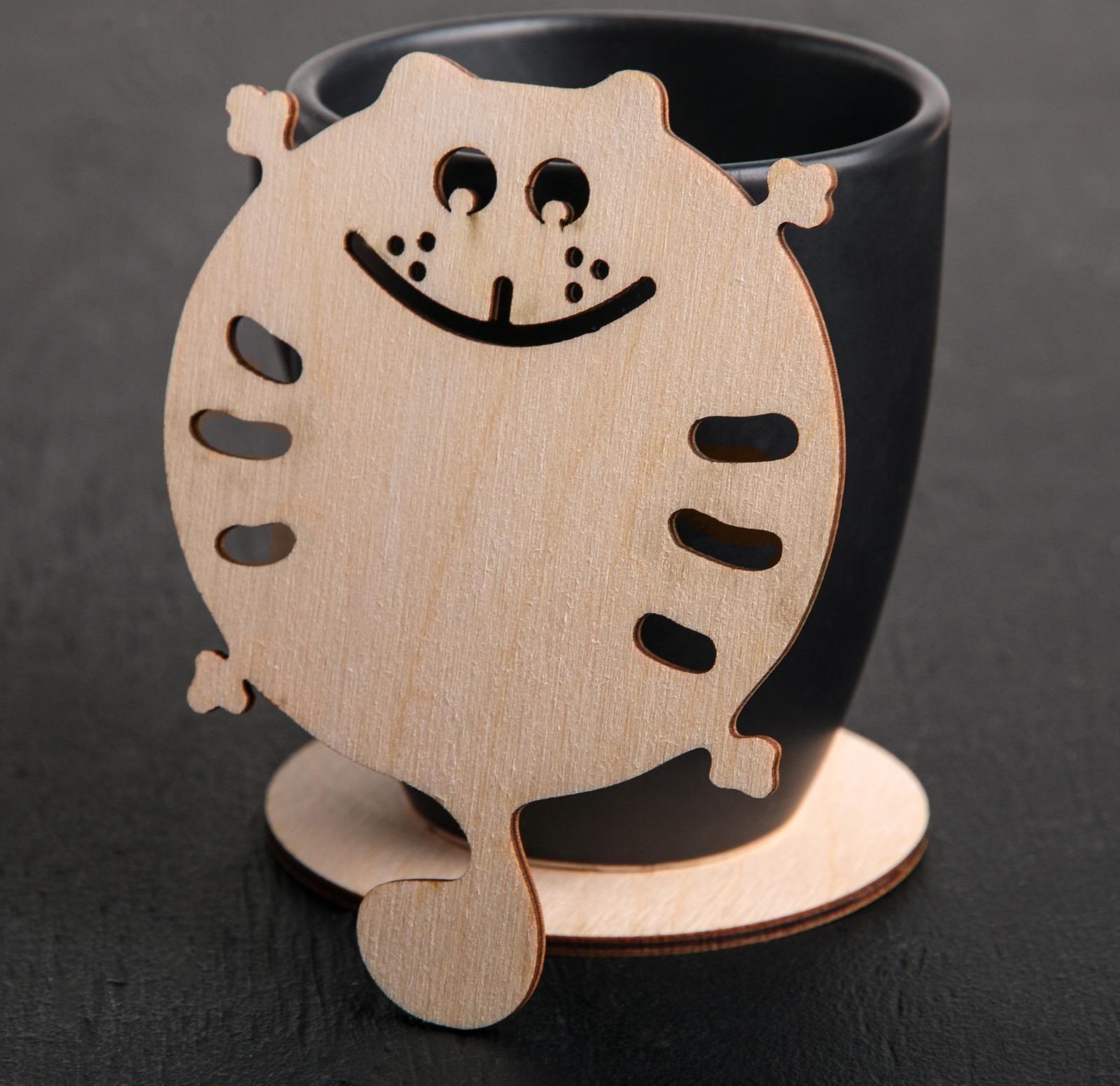 Подставка под кружку «Котёнок», 9×9 см