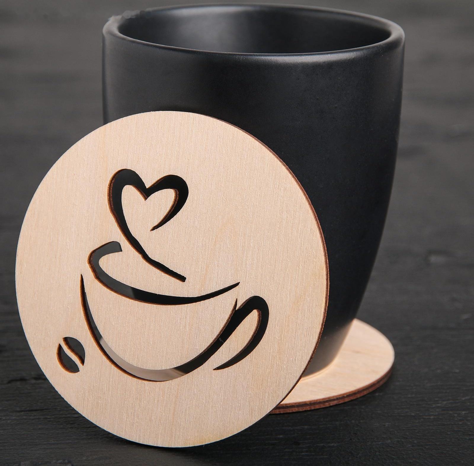 Подставка под кружку «Чашечка кофе», 9×9 см