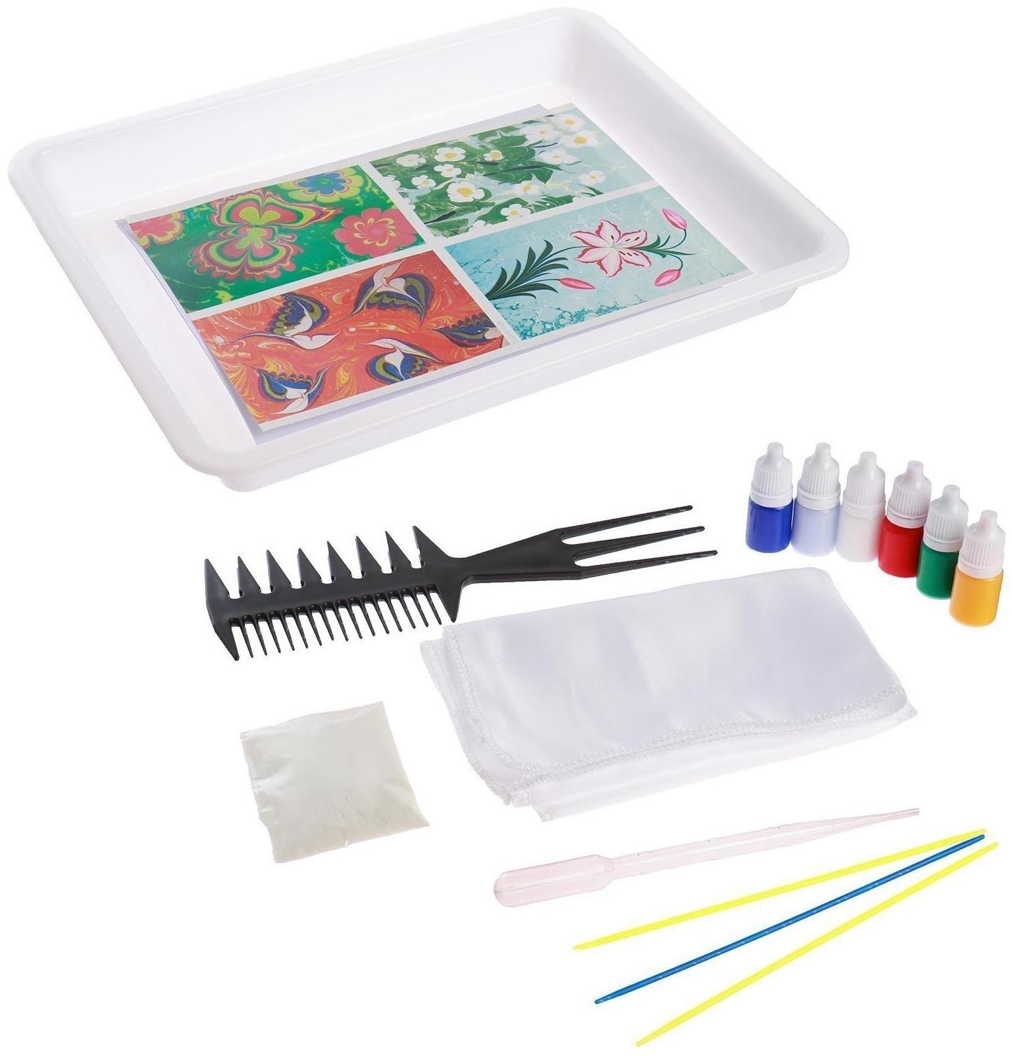 Набор для творчества. Рисование на воде: эбру «Цветочный сад»