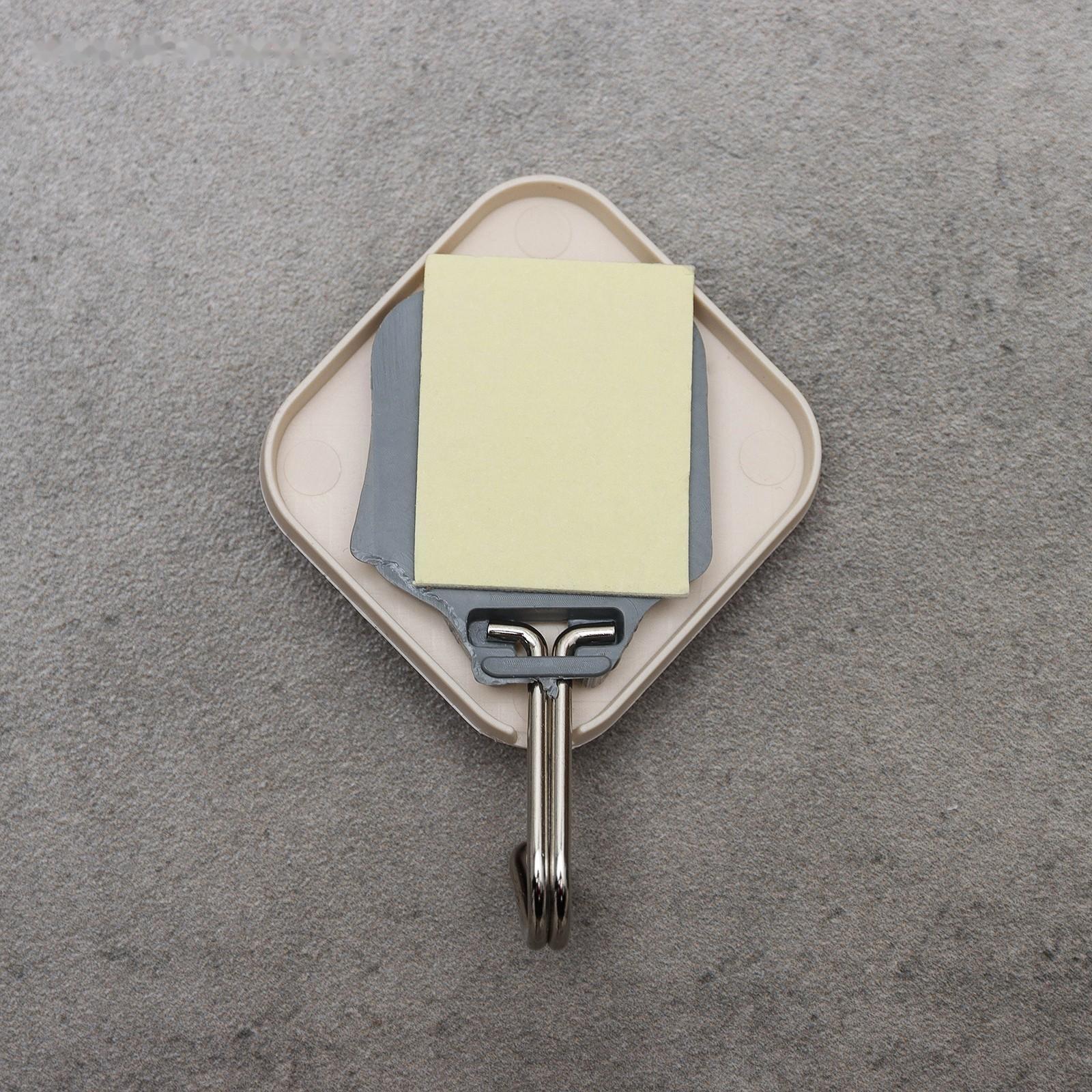 Крючок на липучке «Деревянные ромбы», 3 шт, цвет светлое дерево