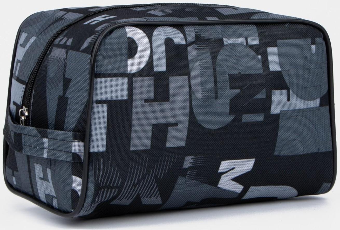 Косметичка на молнии, с подкладом, цвет чёрный