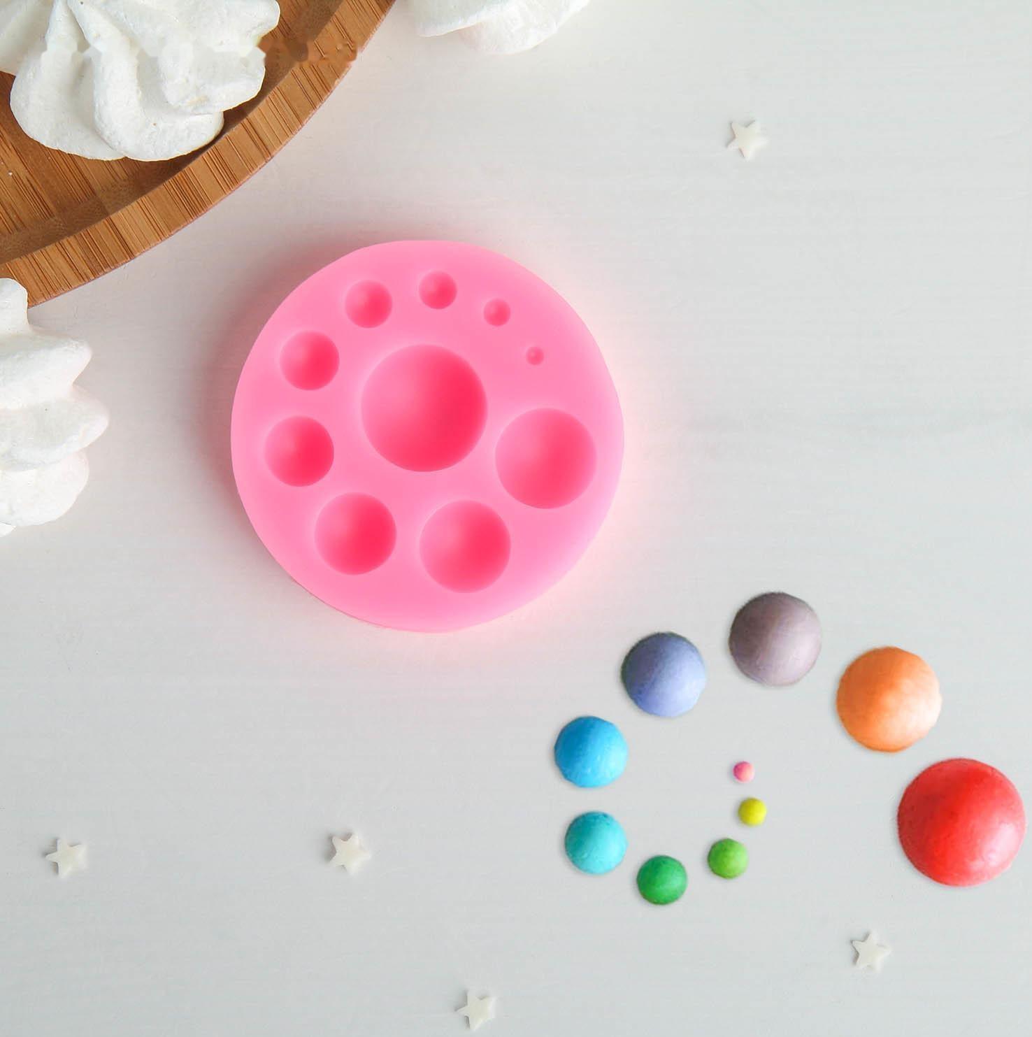 Молд «Полусфера», 6,5×6,5×1,5 см, цвет МИКС