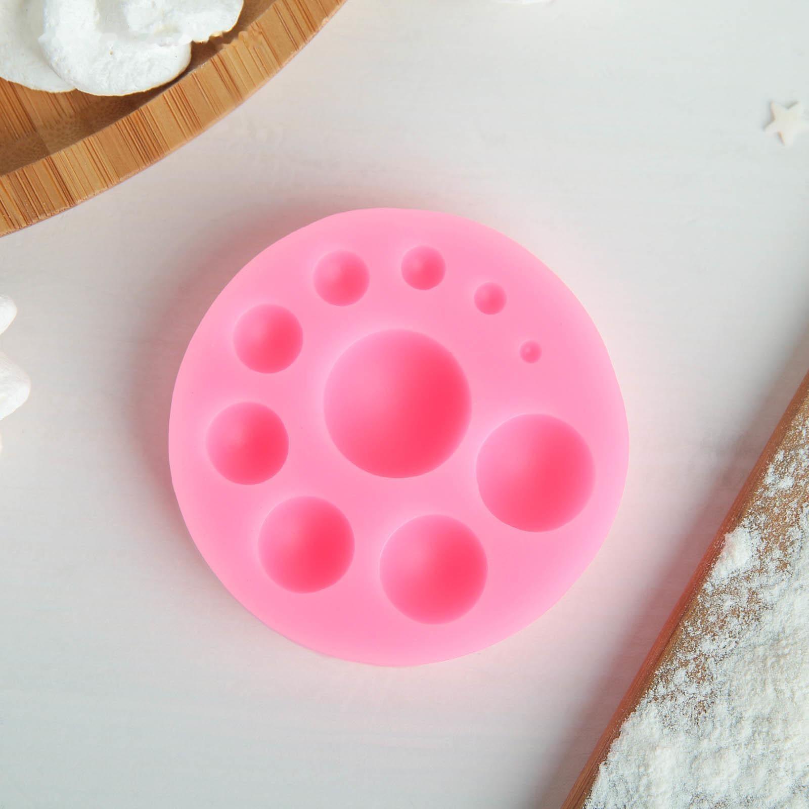 Молд «Полусфера», 6,5×6,5×1,5 см, цвет МИКС