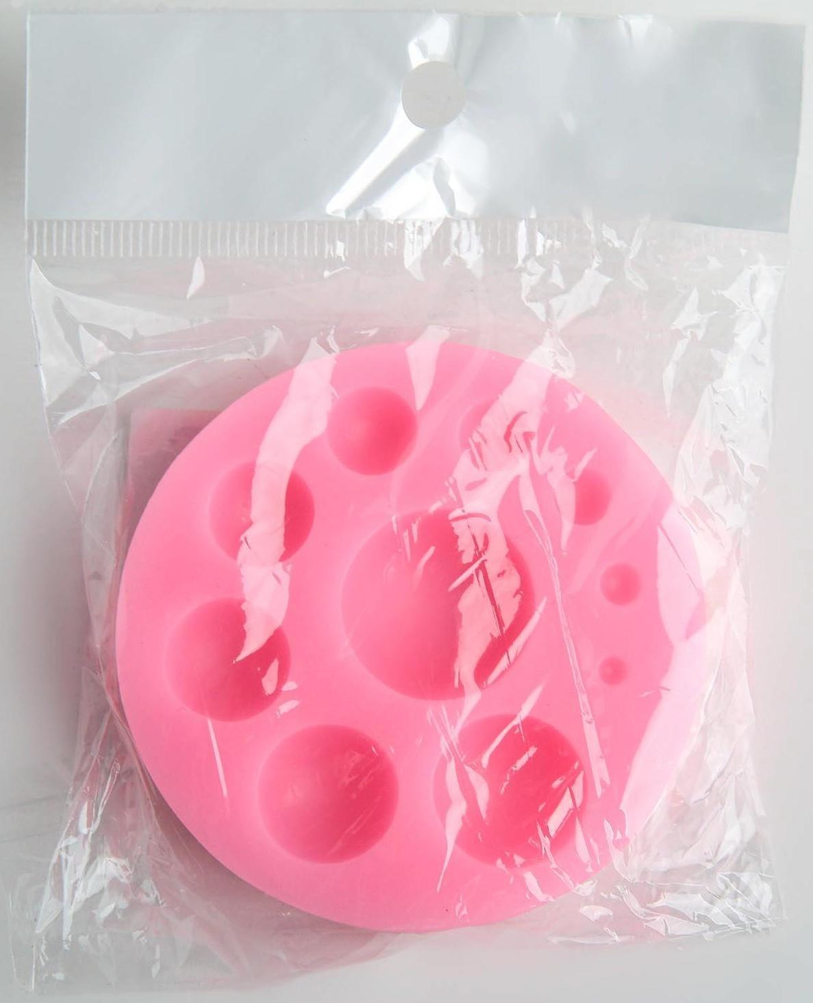 Молд «Полусфера», 6,5×6,5×1,5 см, цвет МИКС