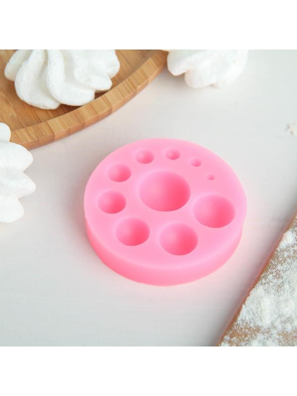 Молд «Полусфера», 6,5×6,5×1,5 см, цвет МИКС