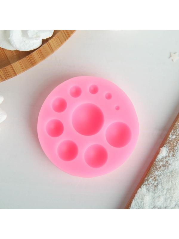 Молд «Полусфера», 6,5×6,5×1,5 см, цвет МИКС