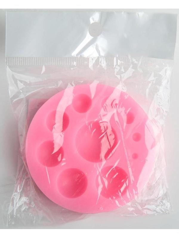 Молд «Полусфера», 6,5×6,5×1,5 см, цвет МИКС