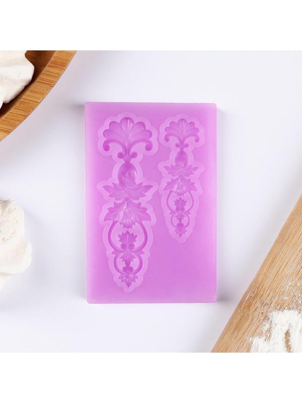 Молд «Цветочный узор», 7,7×5 см, цвет МИКС