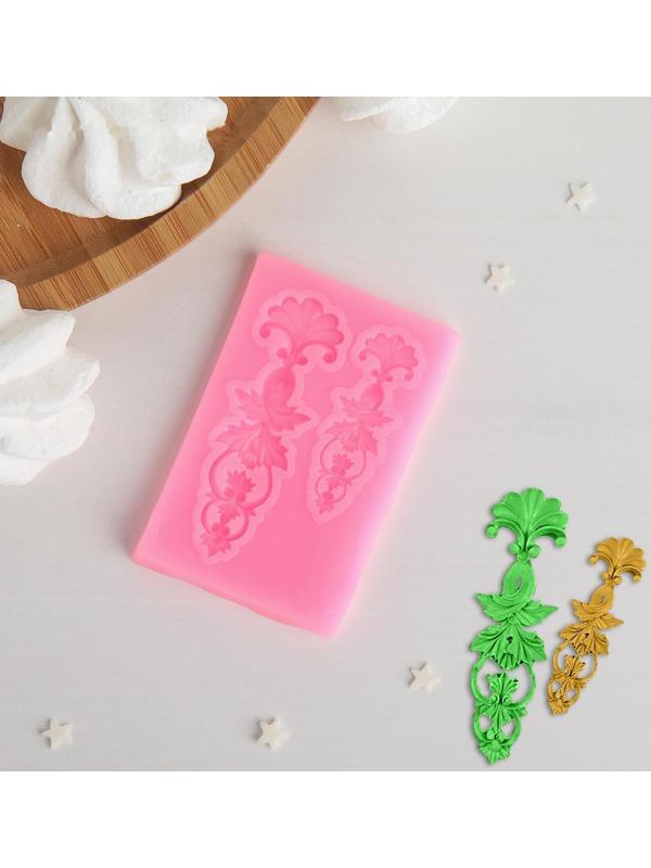 Молд «Цветочный узор», 7,7×5 см, цвет МИКС