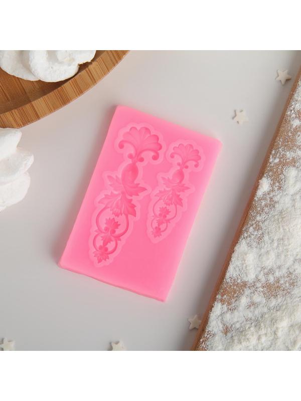 Молд «Цветочный узор», 7,7×5 см, цвет МИКС