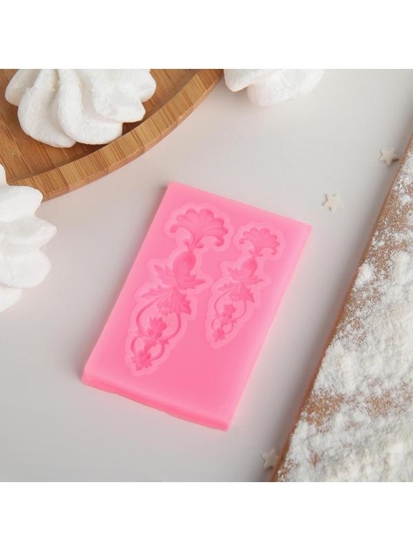 Молд «Цветочный узор», 7,7×5 см, цвет МИКС