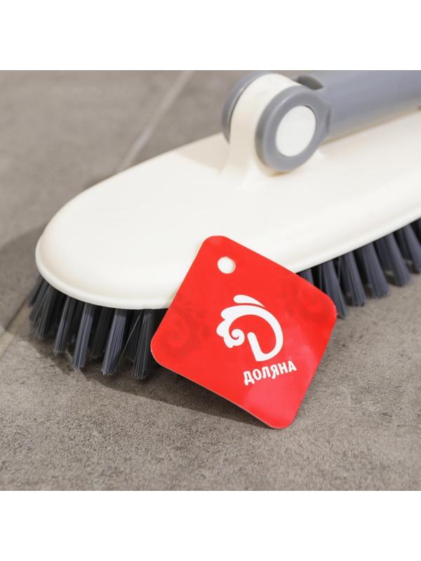 Щётка универсальная с поворотной насадкой Доляна, 18×7,5×115 см