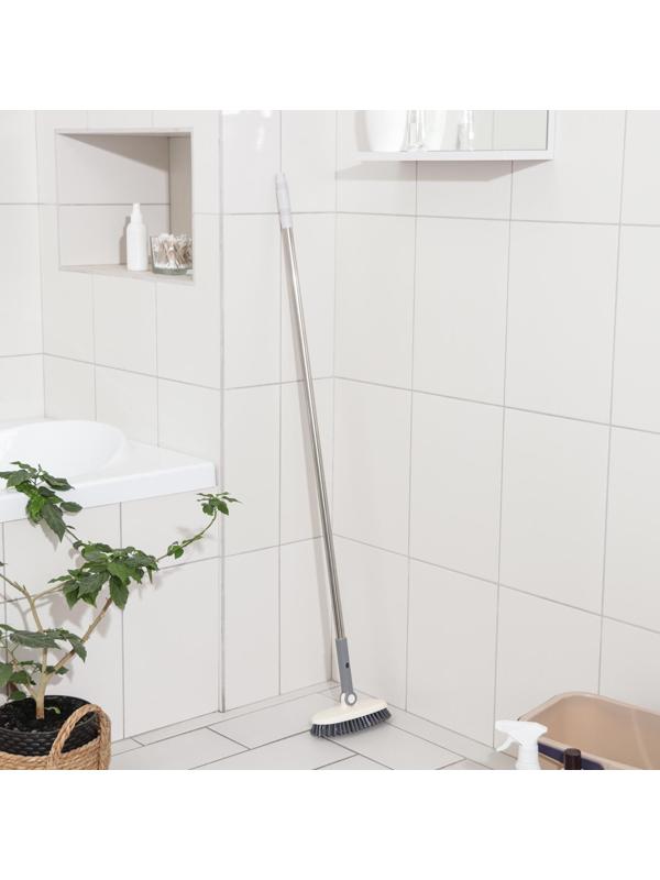 Щётка универсальная с поворотной насадкой Доляна, 18×7,5×115 см