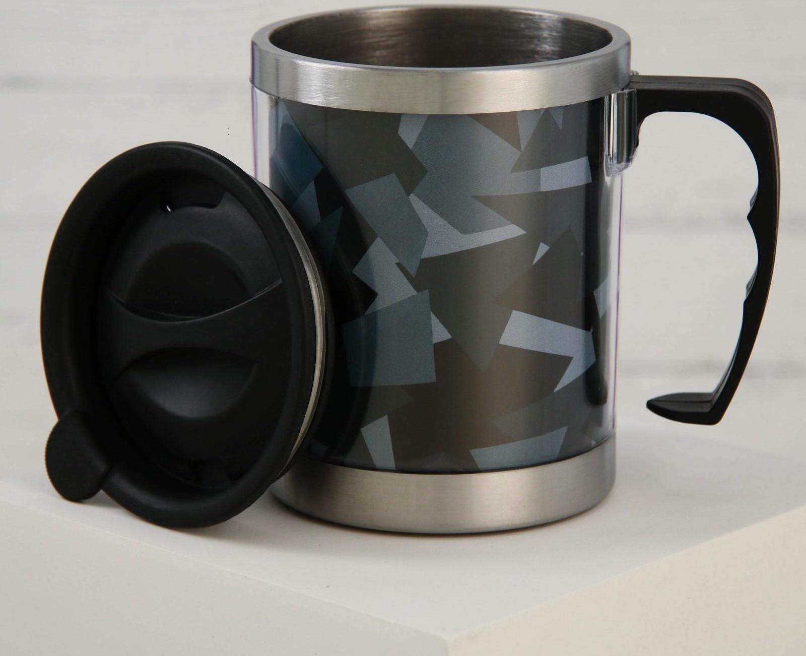 Термокружка «Настоящий герой», 400 мл, сохраняет тепло 2 ч