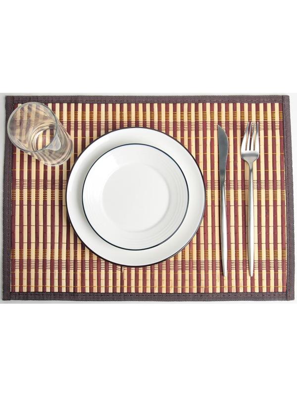 Салфетка сервировочная на стол «Кант», 45×30 см, цвет коричневый