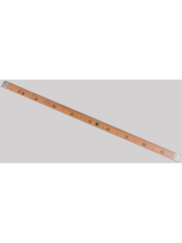 Метр деревянный, 100 см, с клеймом, ГОСТ, толщина 9 мм