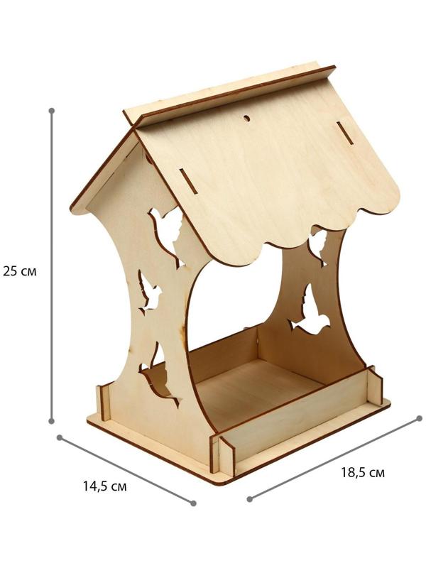 Кормушка для птиц «Птички», 14,5 × 18,5 × 25 см
