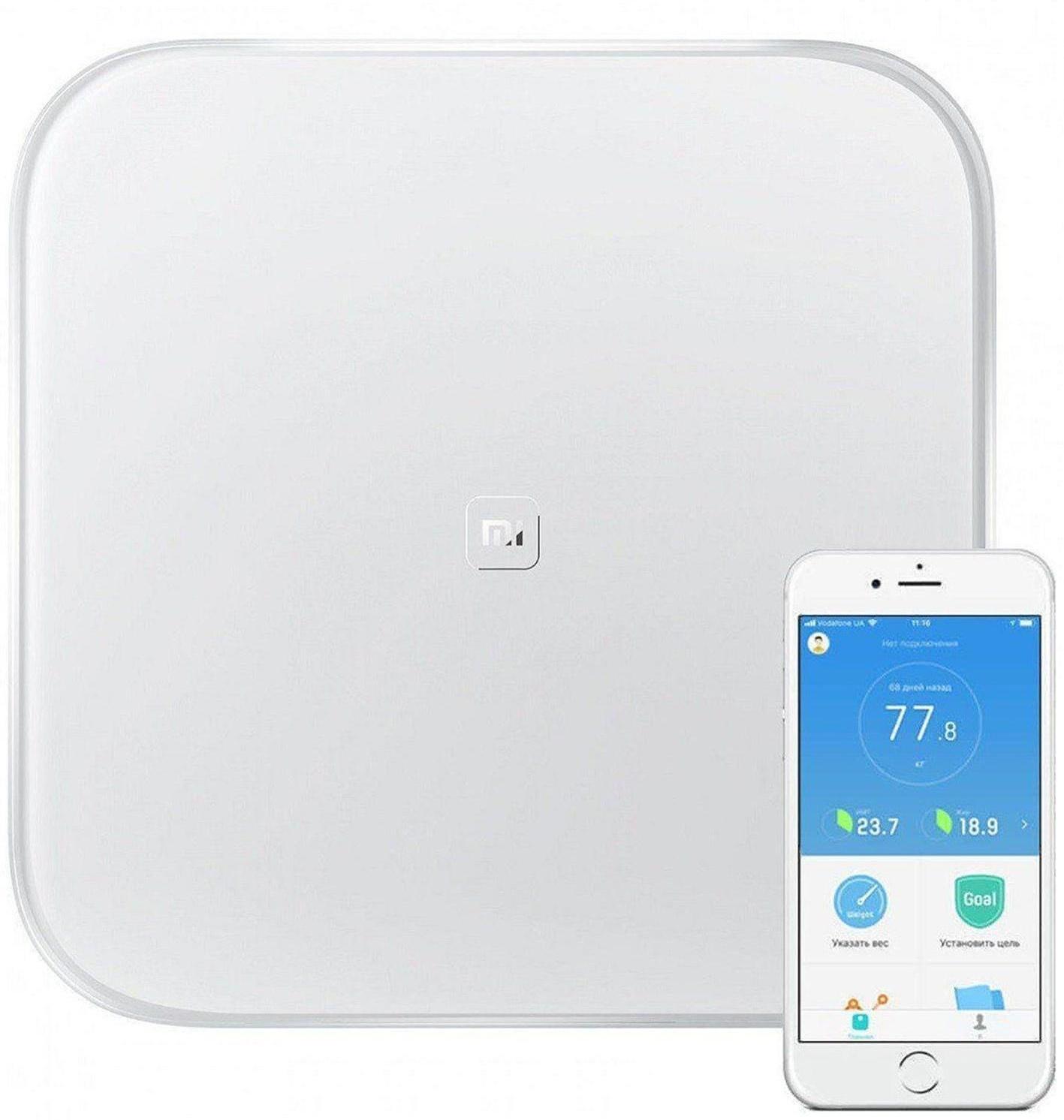 Весы Xiaomi Mi Smart Scale 2, электронные, диагностические, до 150 кг, белые