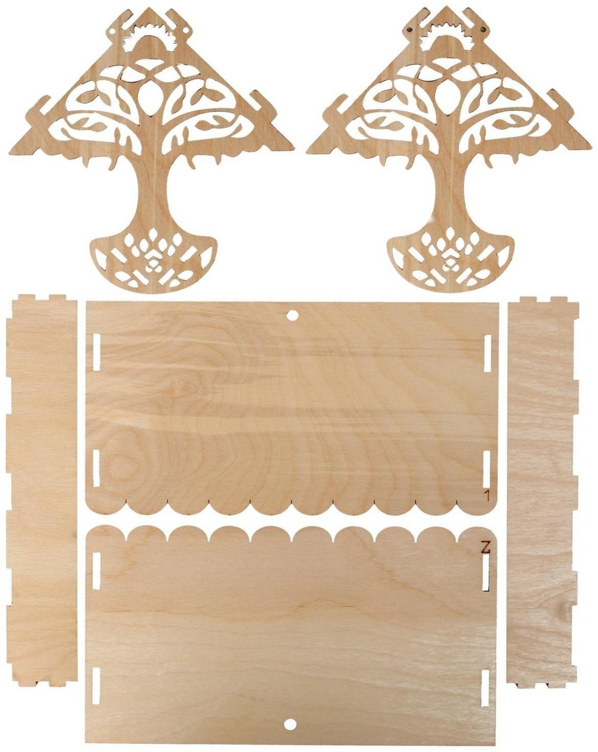 Кормушка для птиц «Узорное дерево», 23 × 21 × 15 см