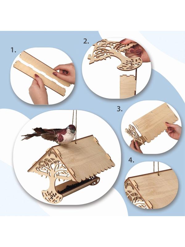 Кормушка для птиц «Узорное дерево», 23 × 21 × 15 см