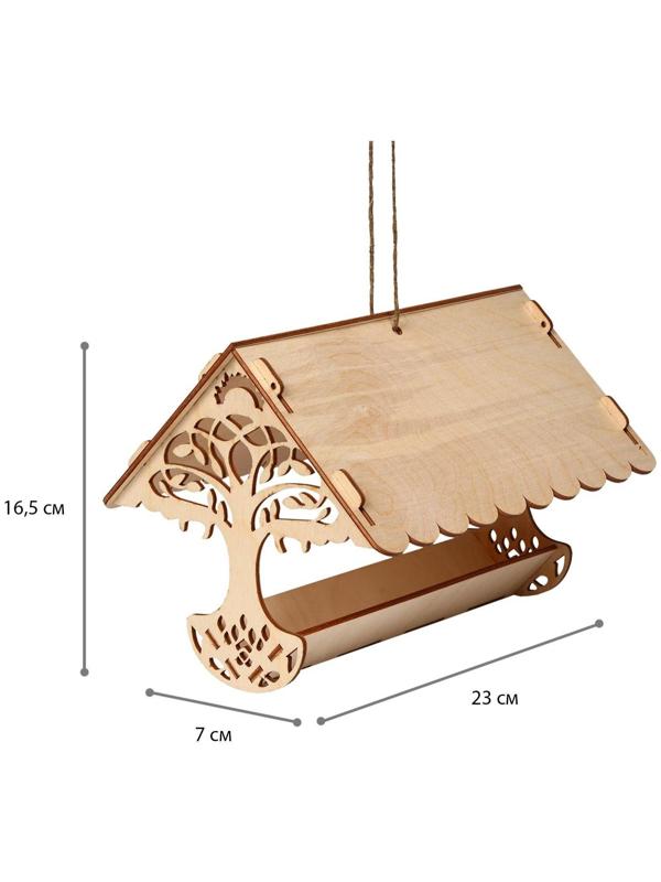 Кормушка для птиц «Узорное дерево», 23 × 21 × 15 см