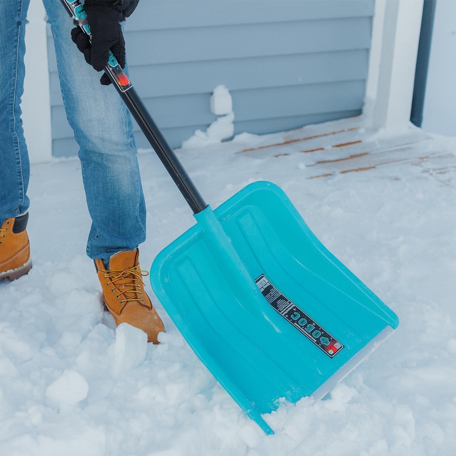 Лопата пластмассовая, с планкой, с алюминиевым черенком, с V-ручкой