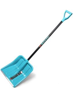 Лопата пластмассовая, с планкой, с алюминиевым черенком, с V-ручкой